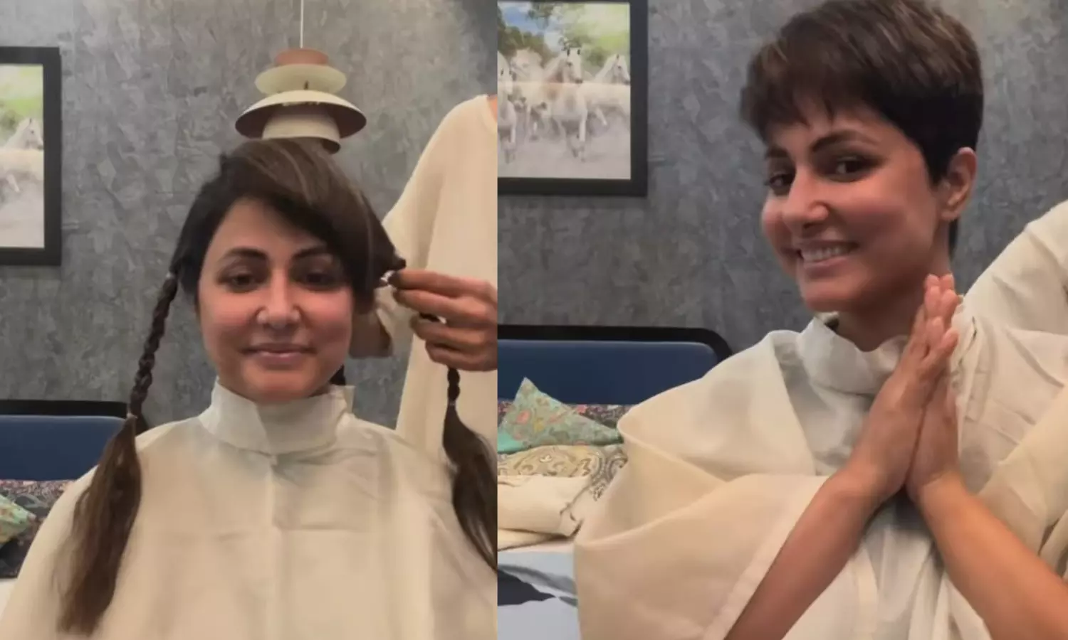 Hina Khan Breast Cancer: कीमोथेरेपी से पहले हिना खान ने कटवाए अपने बाल, शेयर किया इमोशनल वीडियो